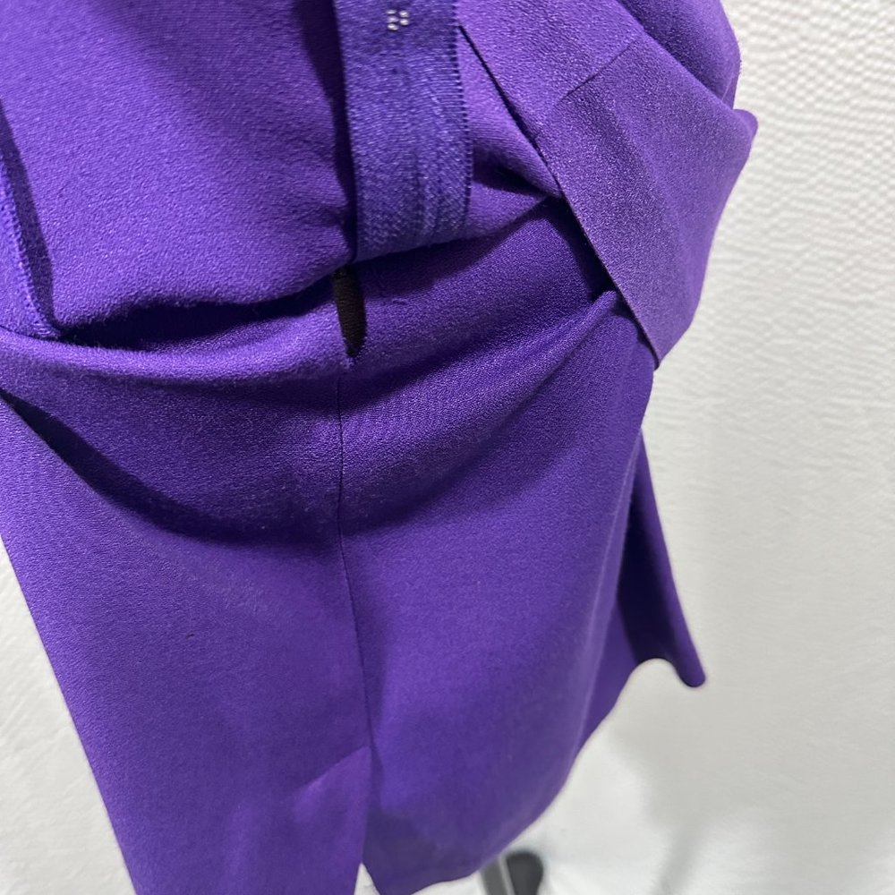 Ellen Ashley Vintage Purple Dress Faux 2 piece look - Picture 4 of 8